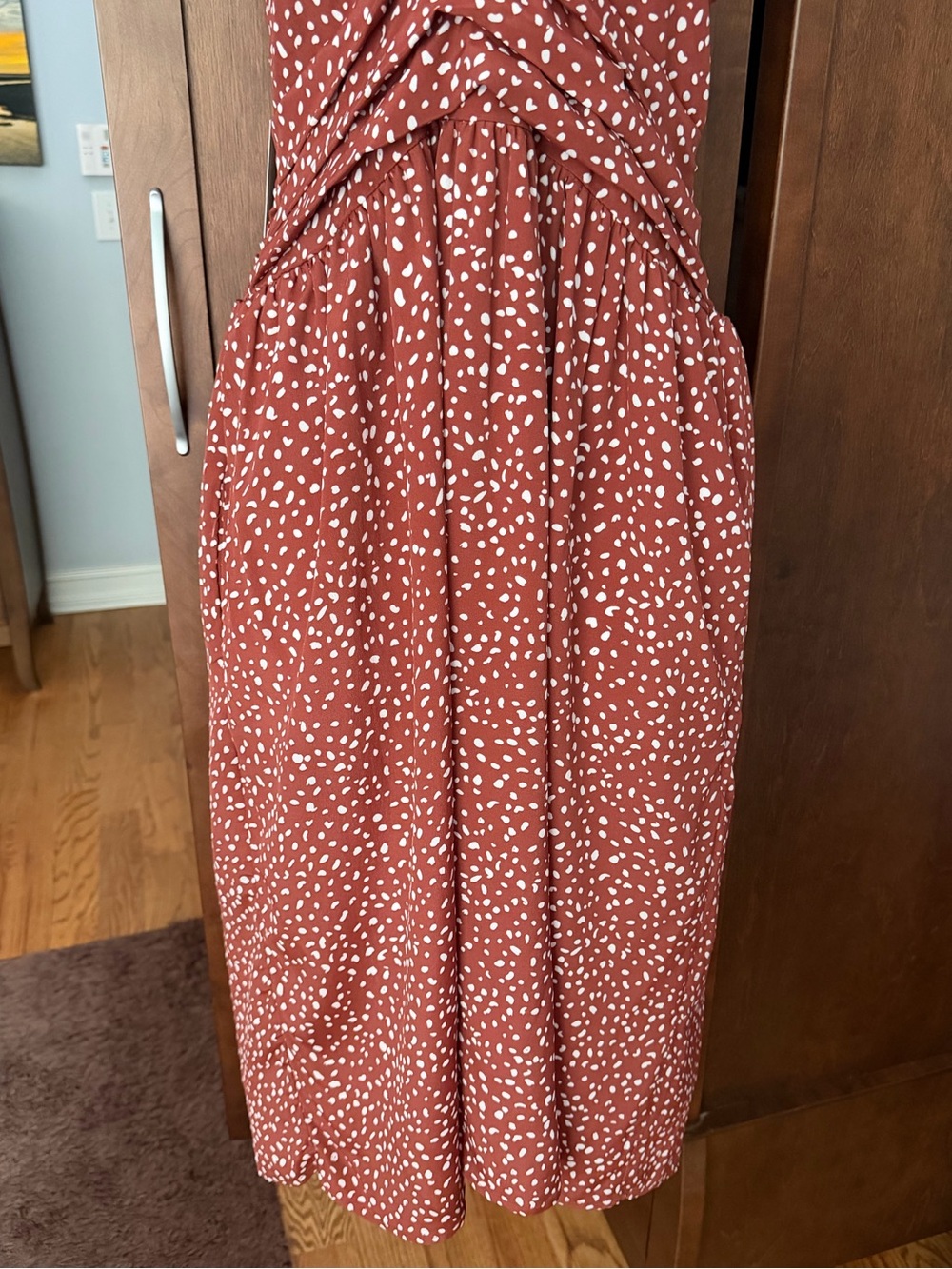 LaRoque Original Silk Halter Dot Dress - Picture 4 of 15